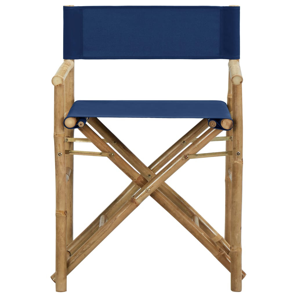 Alpen Home Gallatin Folding Director Chair Blue 88cm H X 60cm W X 45cm D